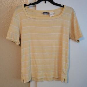 Women's Yellow Striped Top